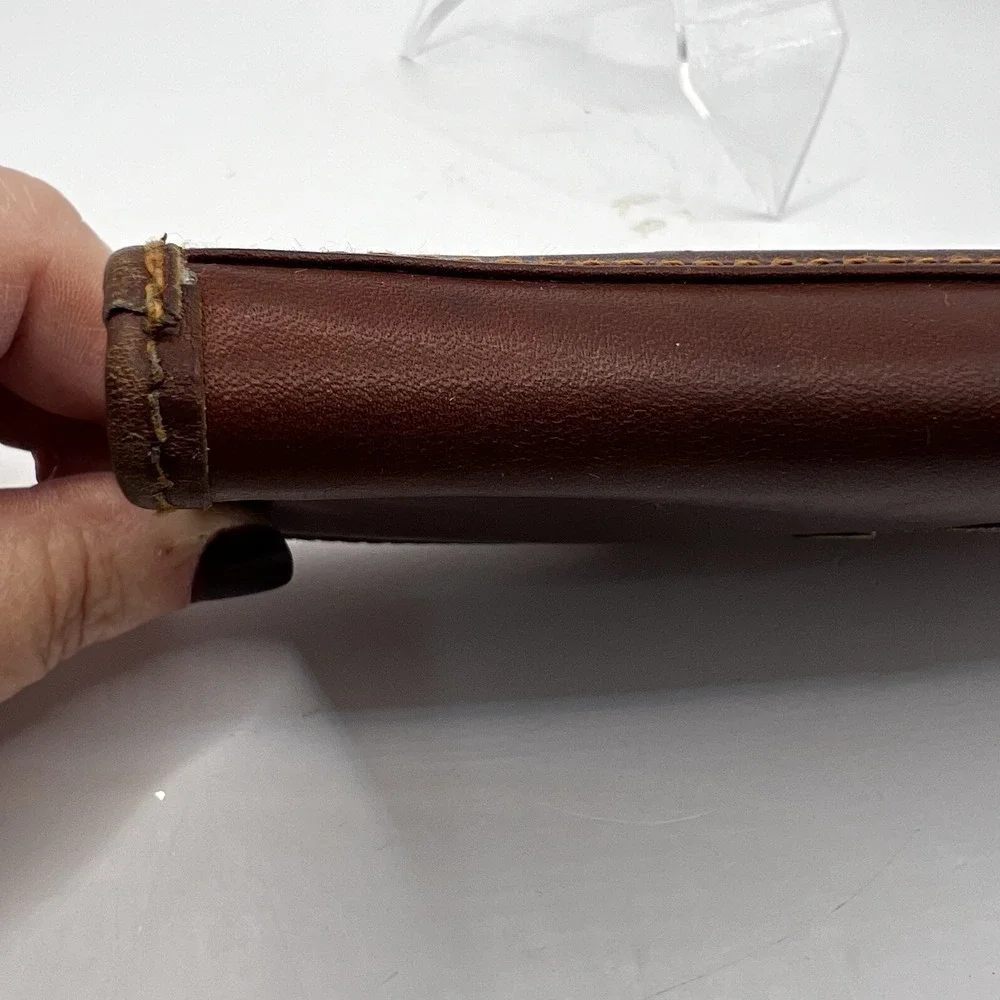 Fossil Wallet Supple Butter soft Leather Brown Slim Wallet 3.5